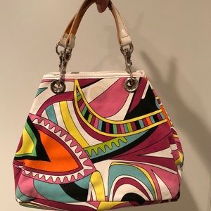 Summer canvas handbag